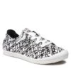 Skechers Bobs Beach Bingo Love Truly White Black Heart Print Vegan Canvas Trainers -Fashion Shoe Store skechers bobs beach bingo love truly white black heart print vegan canvas trainers 321059