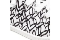 Skechers Bobs Beach Bingo Love Truly White Black Heart Print Vegan Canvas Trainers -Fashion Shoe Store skechers bobs beach bingo love truly white black heart print vegan canvas trainers 321060