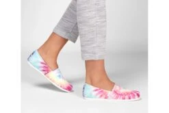 Skechers Bobs Plush Grateful Day Pink Multi Tie Dye Memory Foam Flat Shoes -Fashion Shoe Store skechers bobs plush grateful day pink multi tie dye memory foam flat shoes 164386