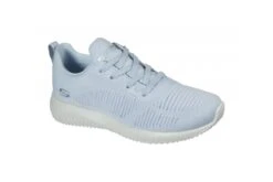 Skechers Bobs Squad Breeze Way Light Blue Memory Foam Trainers
