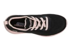 Skechers Bobs Squad Summer Haze Black Pink Memory Foam Low Top Trainers -Fashion Shoe Store skechers bobs squad summer haze black pink memory foam low top trainers 138238
