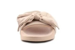 Skechers Cali Pop Ups Lovely Bow Blush Pink Flat Slider Sandals -Fashion Shoe Store skechers cali pop ups lovely bow blush pink flat slider sandals 390157