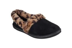 Skechers Cozy Campfire Frisky Gal Black Leopard Faux Fur Memory Foam Slippers -Fashion Shoe Store skechers cozy campfire frisky gal black leopard faux fur memory foam slippers 165679
