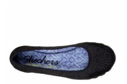 Skechers EZ Flex 2 Flighty Black Memory Foam Flat Ballet Shoes -Fashion Shoe Store skechers ez flex 2 flighty black memory foam flat ballet shoes 20707