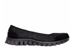 Skechers EZ Flex 2 Flighty Black Memory Foam Flat Ballet Shoes -Fashion Shoe Store skechers ez flex 2 flighty black memory foam flat ballet shoes 20710