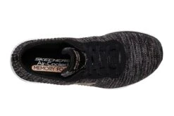 Skechers Flex Appeal 3.0 Endless Glamour Black Multi Memory Foam Trainers -Fashion Shoe Store skechers flex appeal 3 0 endless glamour black multi memory foam trainers 93606