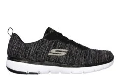 Skechers Flex Appeal 3.0 Endless Glamour Black Multi Memory Foam Trainers -Fashion Shoe Store skechers flex appeal 3 0 endless glamour black multi memory foam trainers 93612