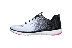 Skechers Flex Appeal 3.0 She’s Iconic White Black Memory Foam Trainers -Fashion Shoe Store skechers flex appeal 3 0 she s iconic white black memory foam trainers 166978