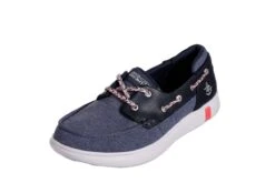 Skechers Glide Ultra Playa Navy Canvas Comfort Boat Shoes