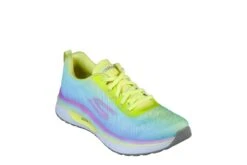 Skechers Go Run Steady Endure Yellow Multi Neon Running Shoes Trainers