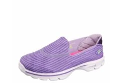 Skechers Go Walk 3 Women's Purple Slip On Comfort Shoes