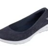 Skechers Go Walk Lite In Bloom Denim Navy Comfort Ballet Shoes -Fashion Shoe Store skechers go walk lite in bloom denim navy comfort ballet shoes 55880