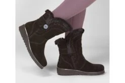 Skechers Keepsakes Wedge Cozy Peak Black Suede Ankle Boots -Fashion Shoe Store skechers keepsakes wedge cozy peak black suede ankle boots 175743