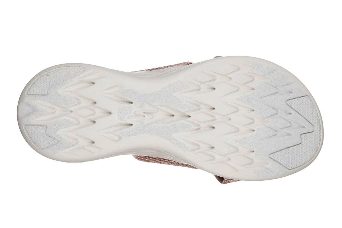 Skechers On The Go 600 Glistening Rose Gold Cross Strap Comfort Sandals 7 Skechers On The Go 600 Glistening Rose Gold Cross Strap Comfort Sandals - Image 5