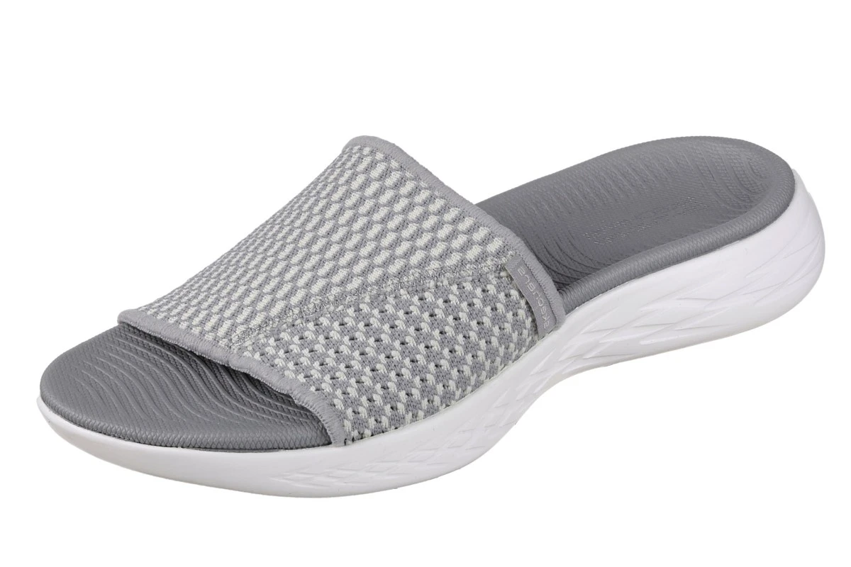 Skechers On The Go 600 Nitto Grey Comfort Slide Sandals 3 Skechers On The Go 600 Nitto Grey Comfort Slide Sandals