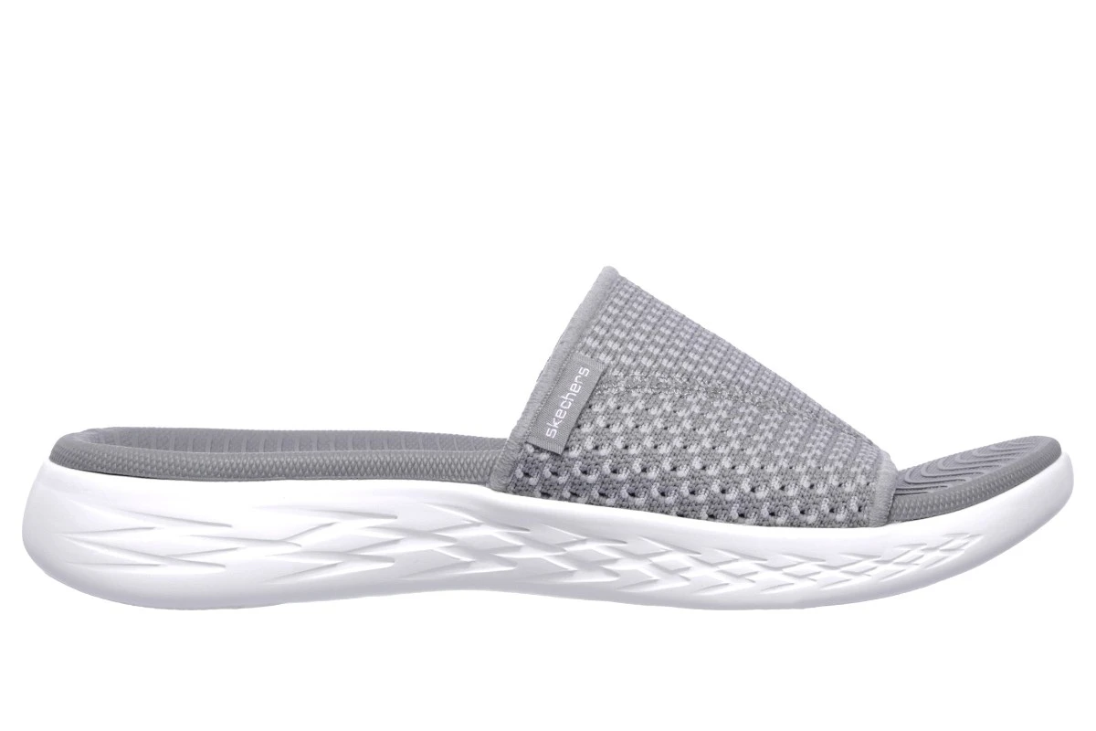 Skechers On The Go 600 Nitto Grey Comfort Slide Sandals 4 Skechers On The Go 600 Nitto Grey Comfort Slide Sandals - Image 2