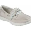 Skechers On The Go Flex Cast Away Natural Floral Comfort Boat Shoes