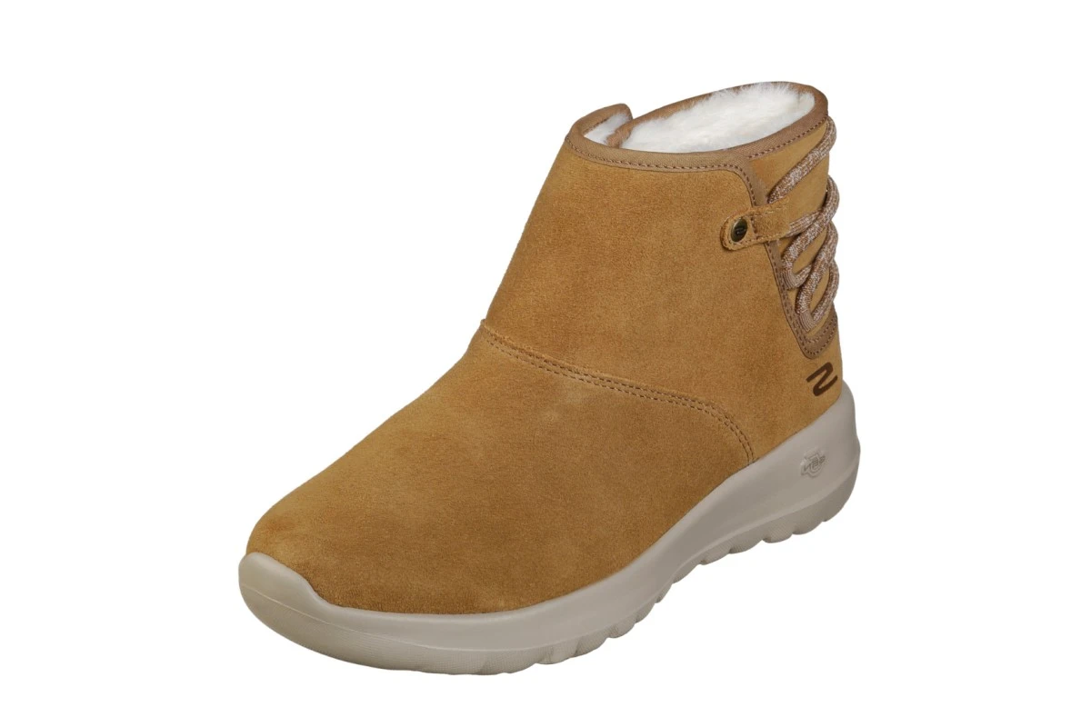 Skechers On The Go Joy Aglow Chestnut Fur Lined Suede Comfort Ankle Boots 3 Skechers On The Go Joy Aglow Chestnut Fur Lined Suede Comfort Ankle Boots