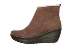 Skechers Parallel Off Hours Mushroom Taupe Suede Wedge Heel Ankle Boots -Fashion Shoe Store skechers parallel off hours mushroom taupe suede wedge heel ankle boots 175710