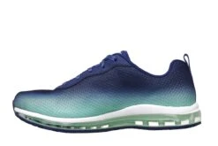 Skechers Skech Air Element Navy Green Memory Foam Trainers -Fashion Shoe Store skechers skech air element navy green memory foam trainers 121847