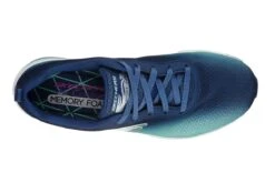 Skechers Skech Air Element Navy Green Memory Foam Trainers -Fashion Shoe Store skechers skech air element navy green memory foam trainers 121849