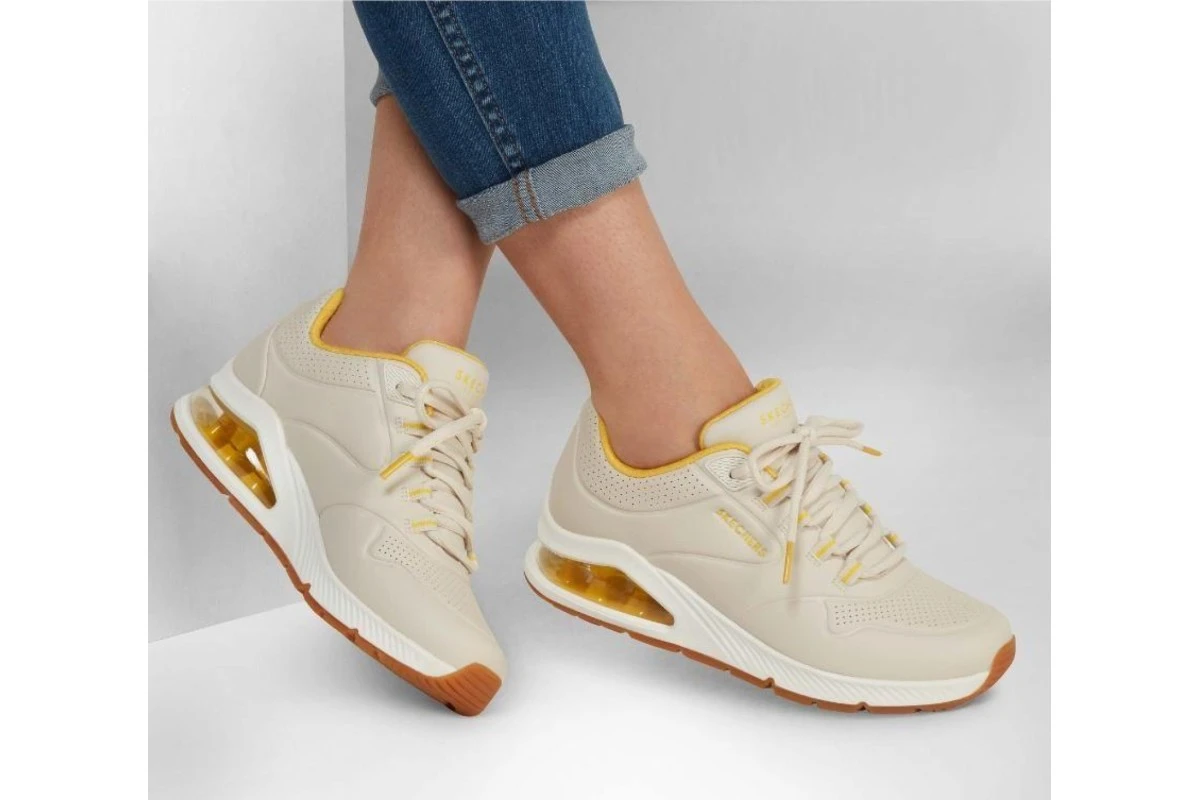 Skechers Street Uno 2 2nd Best Natural Beige Memory Foam Low Top Vegan Trainers 5 Skechers Street Uno 2 2nd Best Natural Beige Memory Foam Low Top Vegan Trainers - Image 3