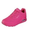 Skechers Street Uno Night Shades Hot Pink Neon Memory Foam Low Top Trainers -Fashion Shoe Store skechers street uno night shades hot pink neon memory foam low top trainers 137694