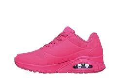 Skechers Street Uno Night Shades Hot Pink Neon Memory Foam Low Top Trainers -Fashion Shoe Store skechers street uno night shades hot pink neon memory foam low top trainers 137699
