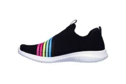 Skechers Ultra Flex Brightful Day Black Multi Rainbow Memory Foam Slip On Trainers -Fashion Shoe Store skechers ultra flex brightful day black multi rainbow memory foam slip on trainers 91386