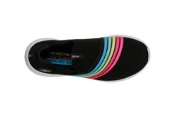 Skechers Ultra Flex Brightful Day Black Multi Rainbow Memory Foam Slip On Trainers -Fashion Shoe Store skechers ultra flex brightful day black multi rainbow memory foam slip on trainers 91387