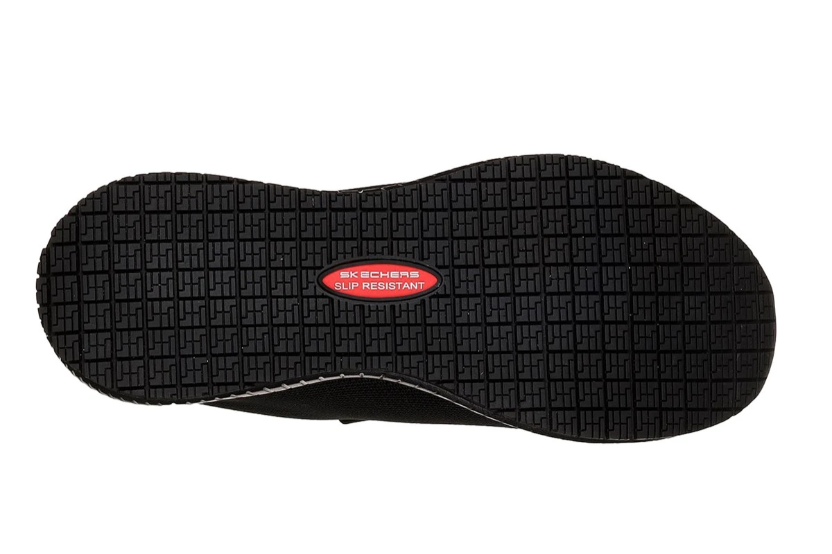 Skechers Work Squad SR Black Slip Resistant Memory Foam Relaxed Fit Shoes 7 Skechers Work Squad SR Black Slip Resistant Memory Foam Relaxed Fit Shoes - Image 5