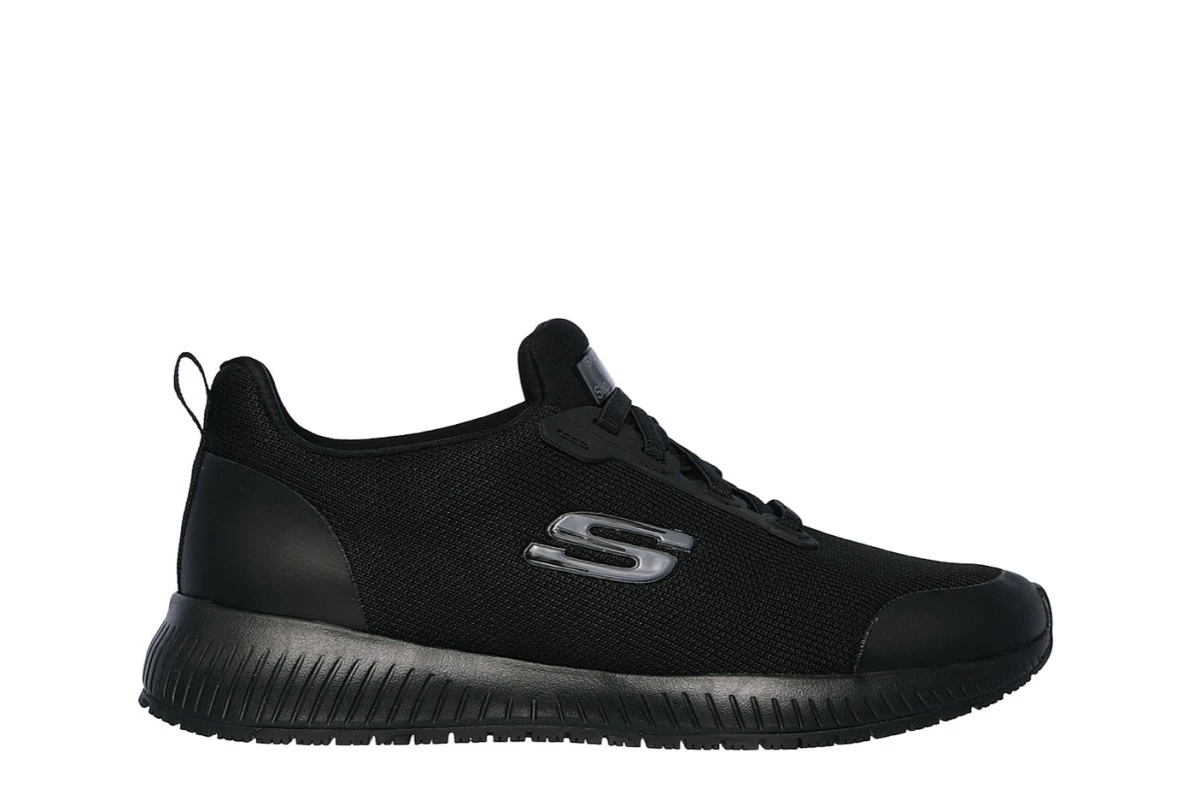 Skechers Work Squad SR Black Slip Resistant Memory Foam Relaxed Fit Shoes 5 Skechers Work Squad SR Black Slip Resistant Memory Foam Relaxed Fit Shoes - Image 3