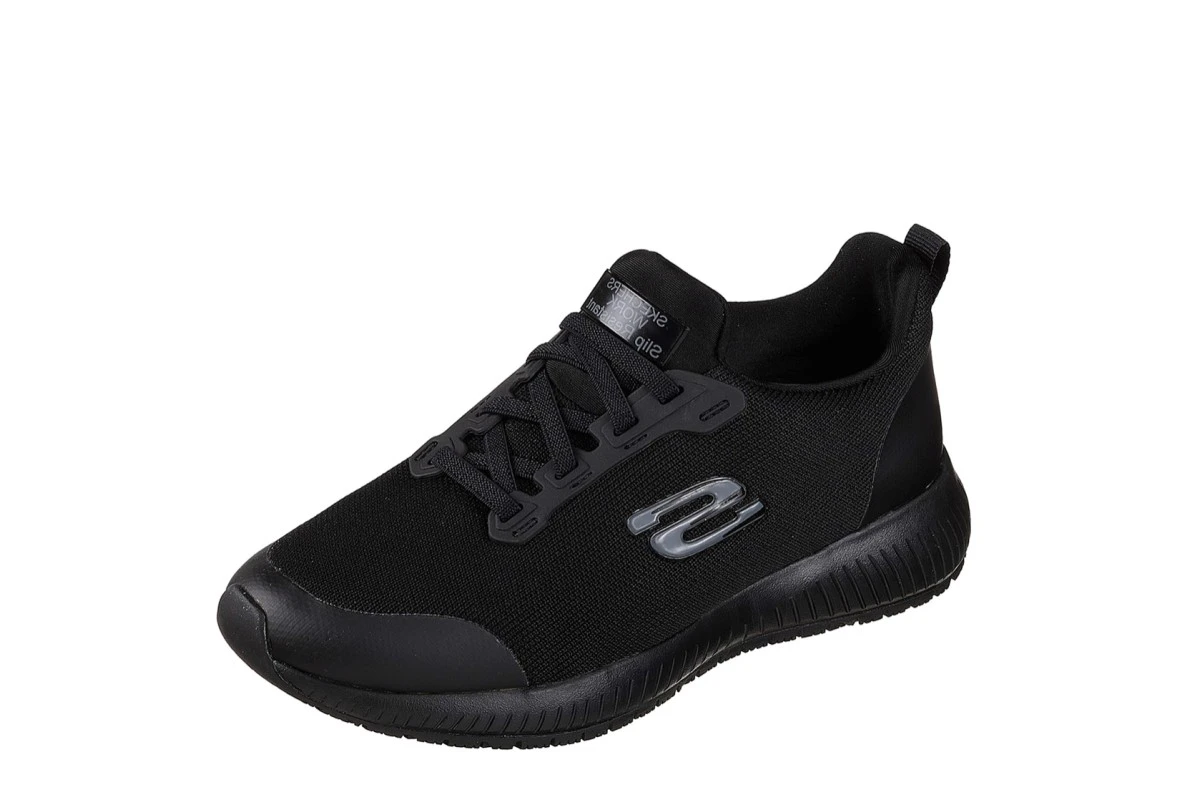 Skechers Work Squad SR Black Slip Resistant Memory Foam Relaxed Fit Shoes 4 Skechers Work Squad SR Black Slip Resistant Memory Foam Relaxed Fit Shoes - Image 2
