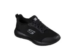 Skechers Work Squad SR Black Slip Resistant Memory Foam Relaxed Fit Shoes