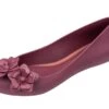 Zaxy Pop Flower Pearl Plum Purple Flat Ballet Shoes -Fashion Shoe Store zaxy pop flower pearl plum purple flat ballet shoes 72090